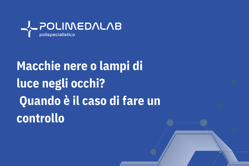 Percezione di lampi di luce e macchie nere nel campo visivo